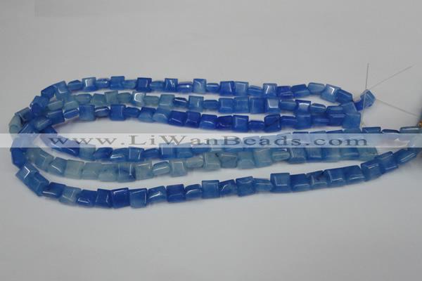 CCN590 15.5 inches 8*8mm square candy jade beads wholesale