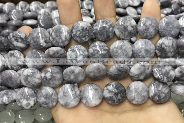 CCN5916 15 inches 15mm flat round candy jade beads Wholesale