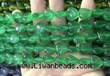 CCN5927 15 inches 12*12mm heart candy jade beads Wholesale