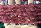 CCN5932 15 inches 12*12mm heart candy jade beads Wholesale