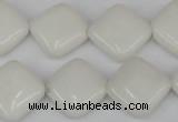 CCN595 15.5 inches 15*15mm diamond candy jade beads wholesale