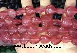 CCN5951 15 inches 14*14mm heart candy jade beads Wholesale