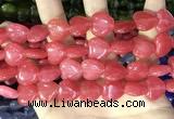 CCN5952 15 inches 14*14mm heart candy jade beads Wholesale