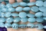 CCN5971 15 inches 13*18mm faceted oval candy jade beads