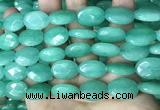 CCN5973 15 inches 13*18mm faceted oval candy jade beads