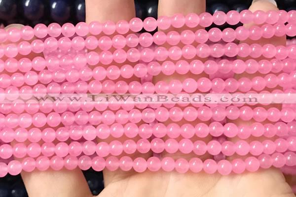 CCN6015 15.5 inches 4mm round candy jade beads Wholesale