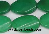 CCN619 15.5 inches 22*30mm twisted oval candy jade beads wholesale