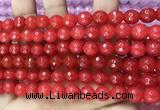 CCN6304 15.5 inches 8mm faceted round candy jade beads Wholesale