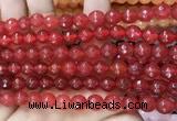 CCN6307 15.5 inches 8mm faceted round candy jade beads Wholesale