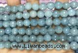 CCN6315 15.5 inches 8mm faceted round candy jade beads Wholesale