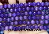 CCN6319 15.5 inches 8mm faceted round candy jade beads Wholesale