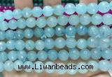 CCN6324 15.5 inches 8mm faceted round candy jade beads Wholesale