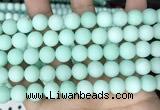 CCN6360 15.5 inches 6mm, 8mm, 10mm & 12mm round matte candy jade beads