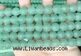 CCN6366 15.5 inches 6mm, 8mm, 10mm & 12mm round matte candy jade beads