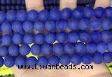 CCN6368 15.5 inches 6mm, 8mm, 10mm & 12mm round matte candy jade beads