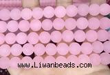 CCN6372 15.5 inches 6mm, 8mm, 10mm & 12mm round matte candy jade beads