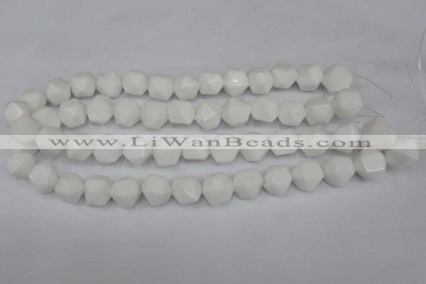 CCN660 15.5 inches 15*15mm faceted nuggets candy jade beads