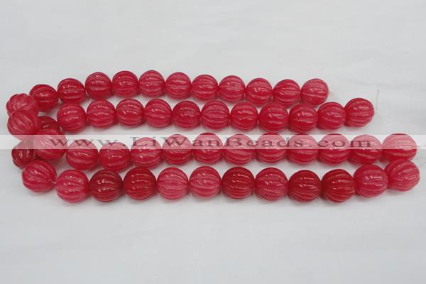 CCN677 15.5 inches 16mm carved round candy jade beads wholesale