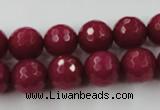 CCN757 15.5 inches 4mm faceted round candy jade beads wholesale