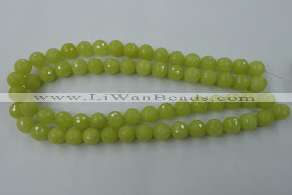 CCN760 15.5 inches 4mm faceted round candy jade beads wholesale