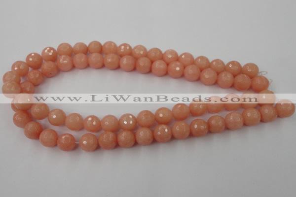 CCN775 15.5 inches 6mm faceted round candy jade beads wholesale