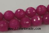 CCN822 15.5 inches 12mm faceted round candy jade beads wholesale