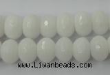 CCN904 15.5 inches 9*12mm faceted rondelle candy jade beads