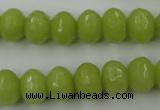 CCN912 15.5 inches 9*12mm faceted rondelle candy jade beads