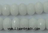 CCN915 15.5 inches 10*14mm faceted rondelle candy jade beads