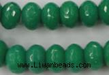 CCN924 15.5 inches 10*14mm faceted rondelle candy jade beads