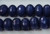 CCN926 15.5 inches 10*14mm faceted rondelle candy jade beads