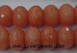 CCN930 15.5 inches 12*16mm faceted rondelle candy jade beads