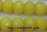 CCN948 15.5 inches 14*18mm faceted rondelle candy jade beads