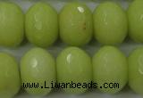 CCN949 15.5 inches 14*18mm faceted rondelle candy jade beads