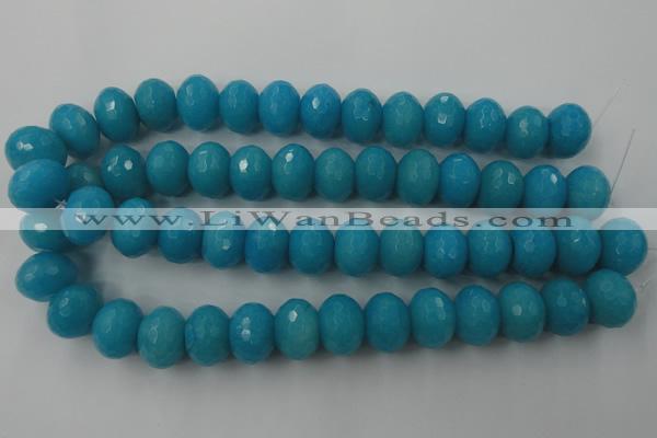 CCN951 15.5 inches 14*18mm faceted rondelle candy jade beads