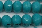 CCN952 15.5 inches 14*18mm faceted rondelle candy jade beads