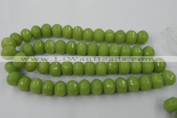 CCN953 15.5 inches 14*18mm faceted rondelle candy jade beads