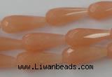 CCN974 15.5 inches 9*22mm faceted teardrop candy jade beads