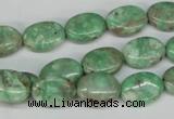 CCO117 15.5 inches 10*14mm oval dyed natural chrysotine beads