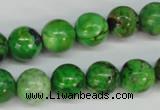 CCO125 15.5 inches 12mm round dyed natural chrysotine beads