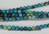 CCO160 15.5 inches 4mm round dyed natural chrysotine beads