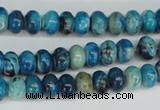 CCO170 15.5 inches 5*8mm rondelle dyed natural chrysotine beads