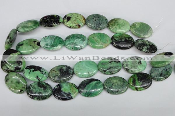 CCO38 15.5 inches 22*30mm oval natural chrysotine beads