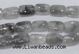 CCQ174 15.5 inches 8*12mm rectangle cloudy quartz beads wholesale