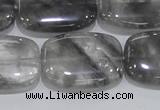 CCQ179 15.5 inches 22*30mm rectangle cloudy quartz beads wholesale