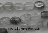 CCQ242 15.5 inches 4*6mm oval cloudy quartz beads wholesale