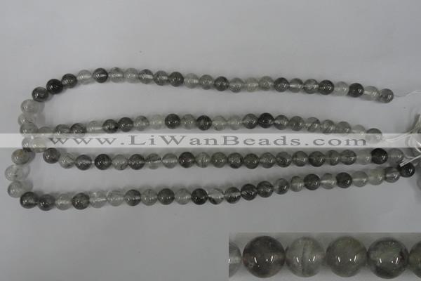 CCQ302 15.5 inches 8mm round cloudy quartz beads wholesale