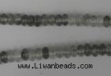 CCQ325 15.5 inches 4*6mm rondelle cloudy quartz beads wholesale