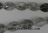 CCQ400 15.5 inches 10*15mm marquise cloudy quartz beads wholesale