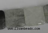 CCQ412 15.5 inches 20*20mm square cloudy quartz beads wholesale